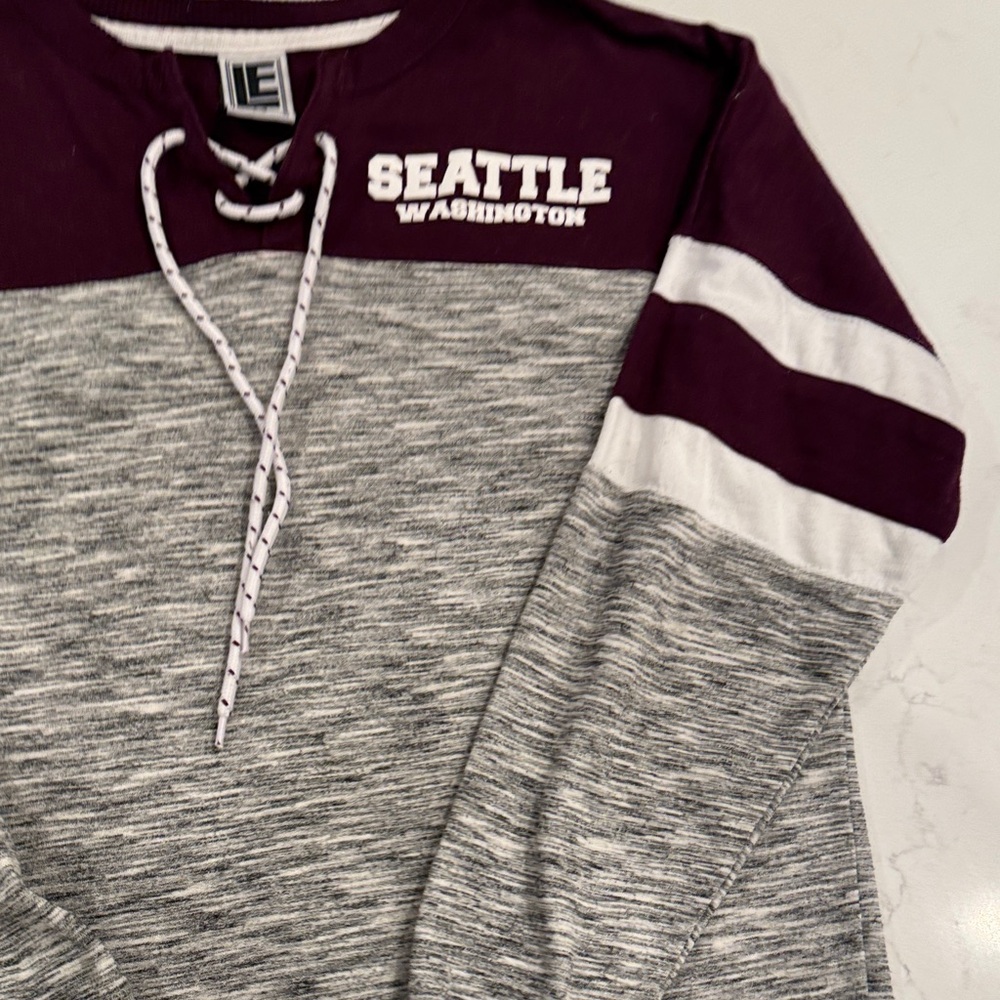 League Purple and Gray Sweatshirt